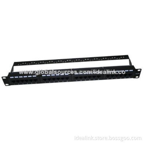 Cat6 Patch Panel, UTP, 24 Ports, OEM Orders Welcomed
